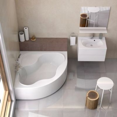 Wanna narożna 150x150 cm lewostronna biały CG01000000 Ravak Gentiana