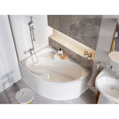 Wanna narożna 140x105 cm lewostronna biały CI01000000 Ravak Rosa I