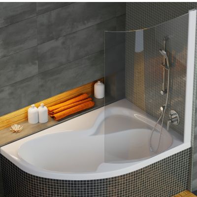 Wanna narożna 160x105 cm prawa biała CL21000000 Ravak Rosa II