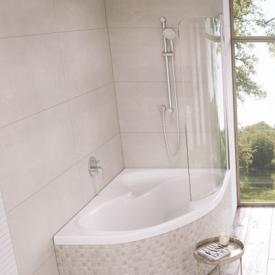 Wanna narożna 160x105 cm prawa biała CL21000000 Ravak Rosa II