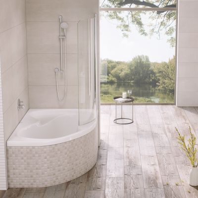 Wanna narożna 160x105 cm prawa biała CL21000000 Ravak Rosa II