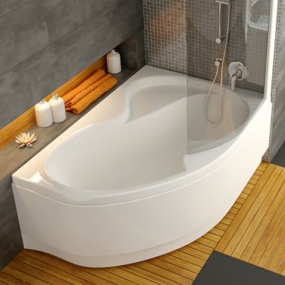 Wanna narożna 160x105 cm prawa biała CL21000000 Ravak Rosa II