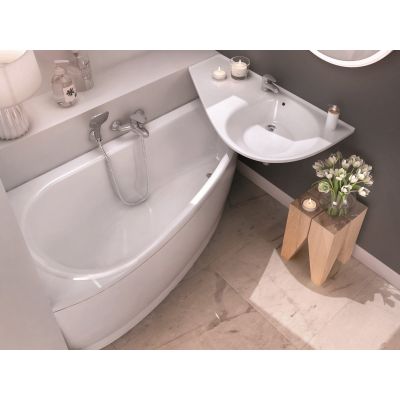 Wanna narożna 150x75 cm lewa biała CT01000000 Ravak Avocado