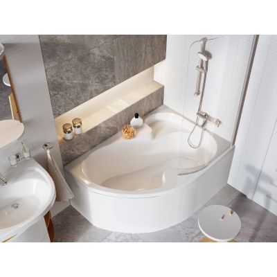 Wanna narożna 140x105 cm prawostronna biały CV01000000 Ravak Rosa I