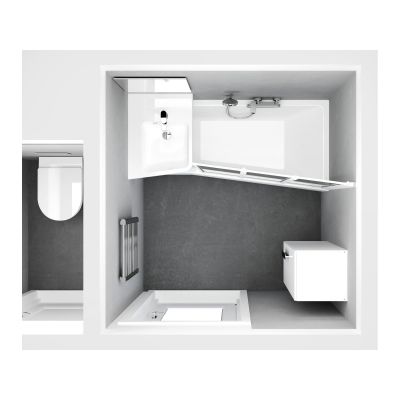 Umywalka 66.5x50 cm ścienna biała XJAL1100001 Ravak BeHappy II