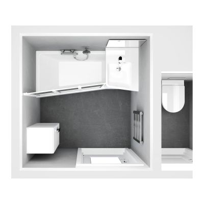 Umywalka 66.5x50 cm ścienna biała XJAP1100001 Ravak BeHappy II