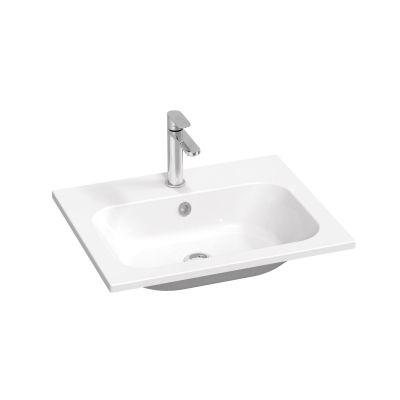 Umywalka 60x49 cm prostokątna meblowa biała XJG01160001 Ravak Chrome