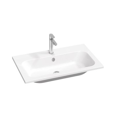 Umywalka 80x49 cm prostokątna meblowa biała XJG01180001 Ravak Chrome