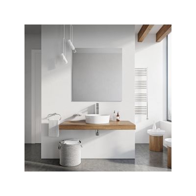 Umywalka 40x40 cm okrągła nablatowa biała XJX01140001 Ravak Uni