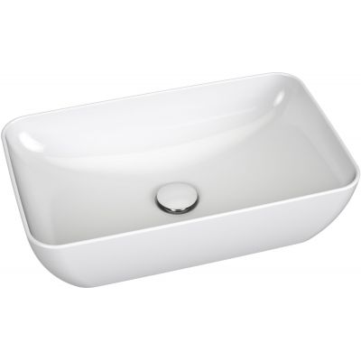Umywalka 50x31 cm prostokątna nablatowa biała XJX01150001 Ravak Uni