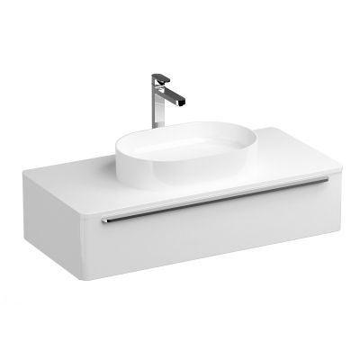 Umywalka 55x37 cm owalna nablatowa biała XJX01155001 Ravak Ceramic