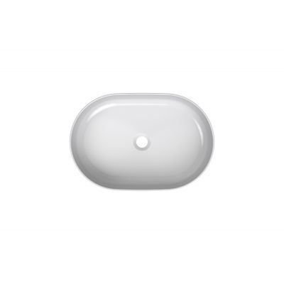 Umywalka 55x37 cm owalna nablatowa biała XJX01155001 Ravak Ceramic