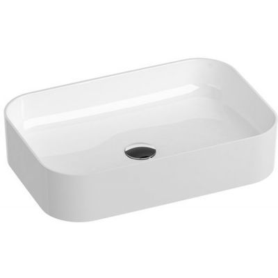 Umywalka 55x37 cm prostokątna nablatowa biała XJX01155002 Ravak Ceramic