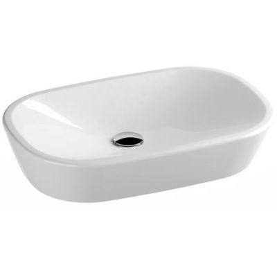 Umywalka 60x40 cm owalna nablatowa biała XJX01160001 Ravak Ceramic