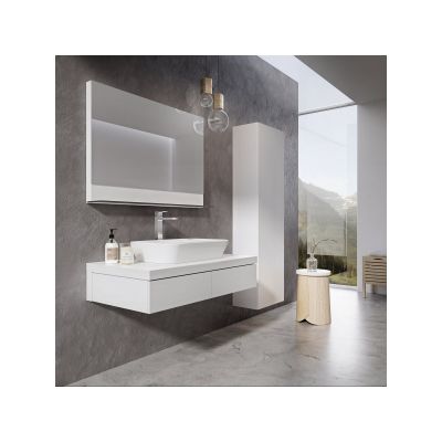 Umywalka 60x40 cm owalna nablatowa biała XJX01160002 Ravak Ceramic