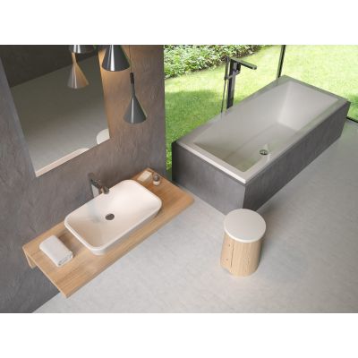 Umywalka 60x40 cm owalna nablatowa biała XJX01160002 Ravak Ceramic