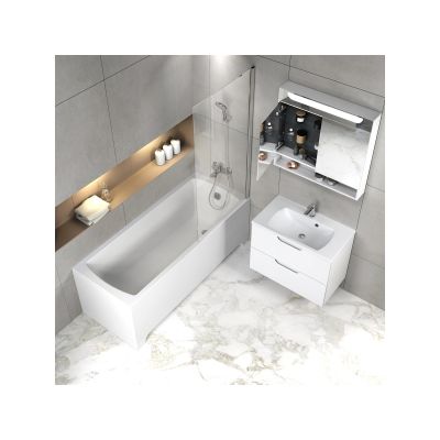 Umywalka 80x45 cm prostokątna ścienna-meblowa biała XJX01180000 Ravak Classic II