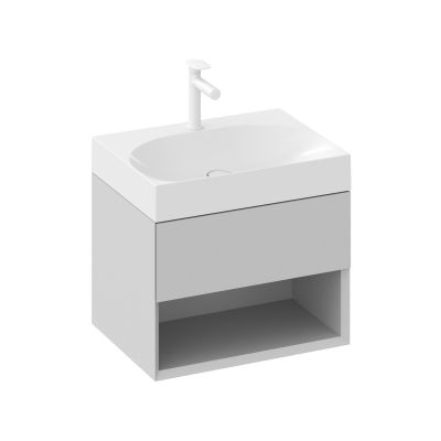 Umywalka 60x45 cm prostokątna meblowa biała XJX01260004 Ravak Lite
