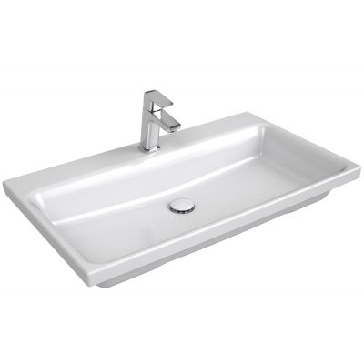 Umywalka 80x46 cm prostokątna meblowa biała XJX01280001 Ravak Comfort