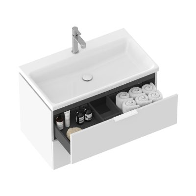 Umywalka 80x46 cm prostokątna meblowa biała XJX01280001 Ravak Comfort