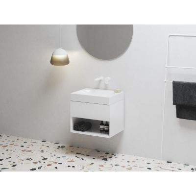 Umywalka 60x45 cm prostokątna meblowa biała XJX01360000 Ravak Lite