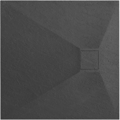 Brodzik kwadratowy 90x90 cm czarny REAK3910 Rea Magnum
