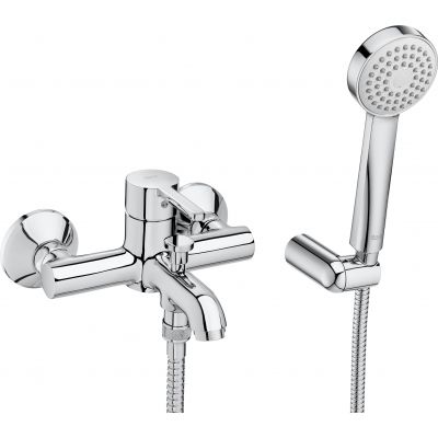 Roca Carelia A5A018AC0K bateria wannowo-prysznicowa ścienna chrom