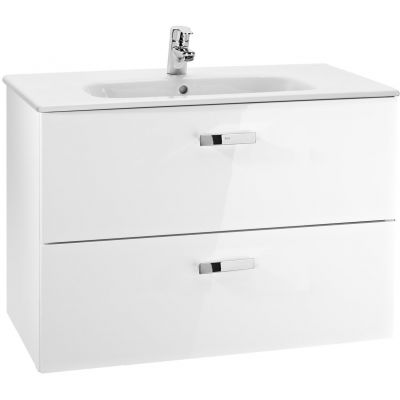 Umywalka z szafką 80 cm biała A855852806 Roca Victoria