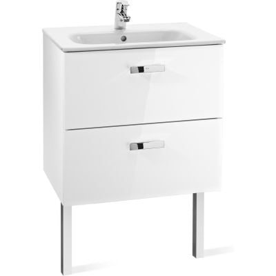 Umywalka z szafką 70 cm biała A855853806 Roca Victoria