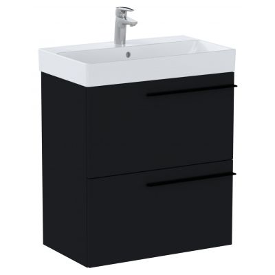 Szafka 58.5x34.6x63.5 cm podumywalkowa wisząca czarna A857778532 Roca Ella