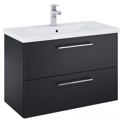 Szafka 80x38.4x53 cm podumywalkowa wisząca czarna A857953532 Roca Roma Compact