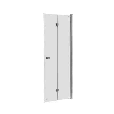 Drzwi prysznicowe 80 cm składane chrom połysk/szkło przezroczyste AM4508012M Roca Capital