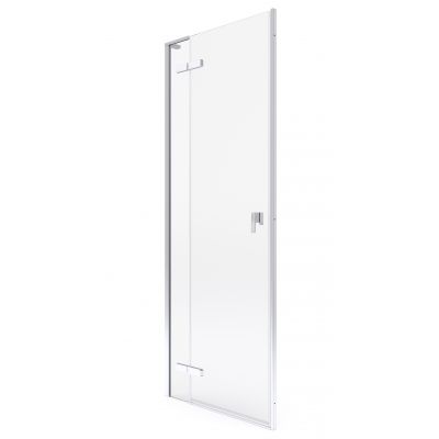 Drzwi prysznicowe 80 cm uchylne chrom połysk/szkło przezroczyste AMP0808012M Roca Metropolis-N