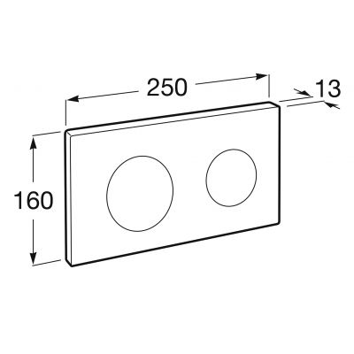 Przycisk spłukujący do wc biały A890189000 Roca PL