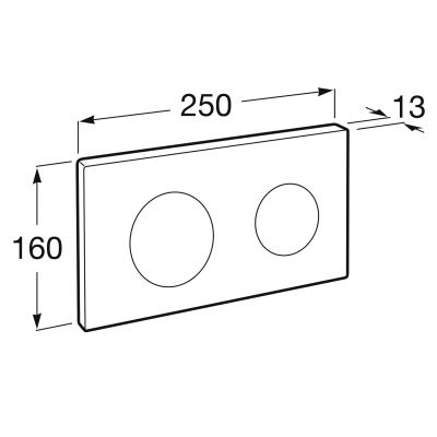Przycisk spłukujący do wc biały A890189207 Roca PL