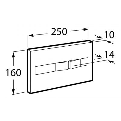 Przycisk spłukujący do wc biały A890196000 Roca PL