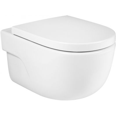 Miska WC wisząca bez kołnierza biały A34624L000 Roca Meridian