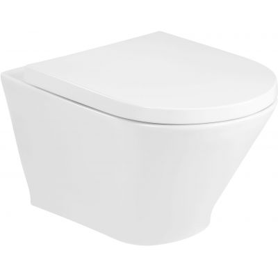 Zestaw miska + deska wolnoopadająca A34H0N2000 Roca Gap Round