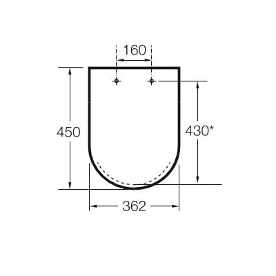 Deska sedesowa wolnoopadająca A8012A200B Roca Meridian