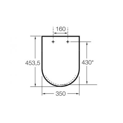 Deska sedesowa wolnoopadająca A801472003 Roca Gap Square