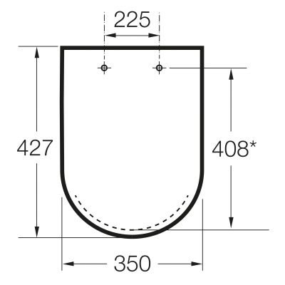 Deska sedesowa wolnoopadająca A80173200B Roca Gap Square