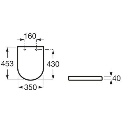 Deska sedesowa wolnoopadająca A801D12003 Roca Meridian