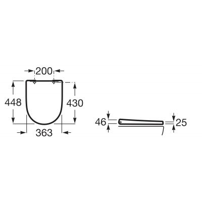Deska sedesowa wolnoopadająca A801E12002 Roca Ona