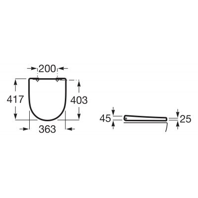 Deska sedesowa A801E22001 Roca Ona