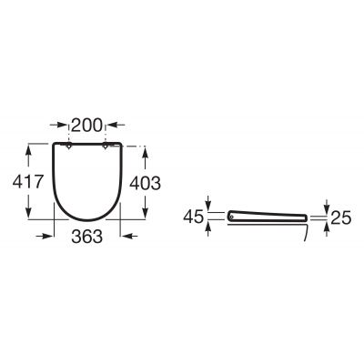 Deska sedesowa A801E22002 Roca Ona
