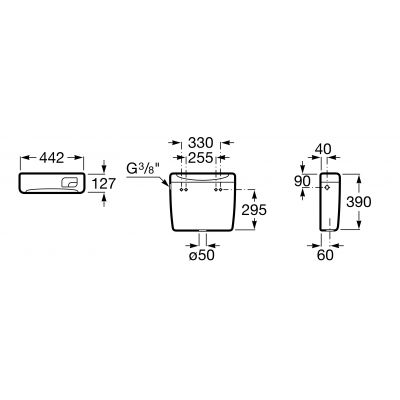 Zbiornik uniwersalny A890200000 Roca Baby
