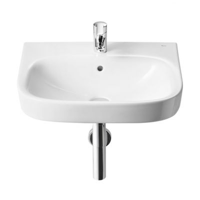 Umywalka 55x44 cm półokrągła ścienna biała A325995000 Roca Debba