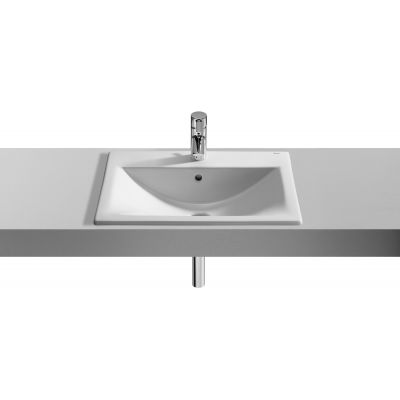 Umywalka 55x42.5 cm prostokątna wpuszczana biała A327116S00 Roca Diverta