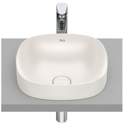 Umywalka 37x37 cm kwadratowa wpuszczana brąz/beż A32750R650 Roca Inspira