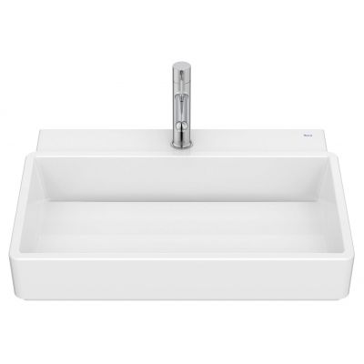 Umywalka 60x43 cm prostokątna nablatowa biała A327694000 Roca Tura